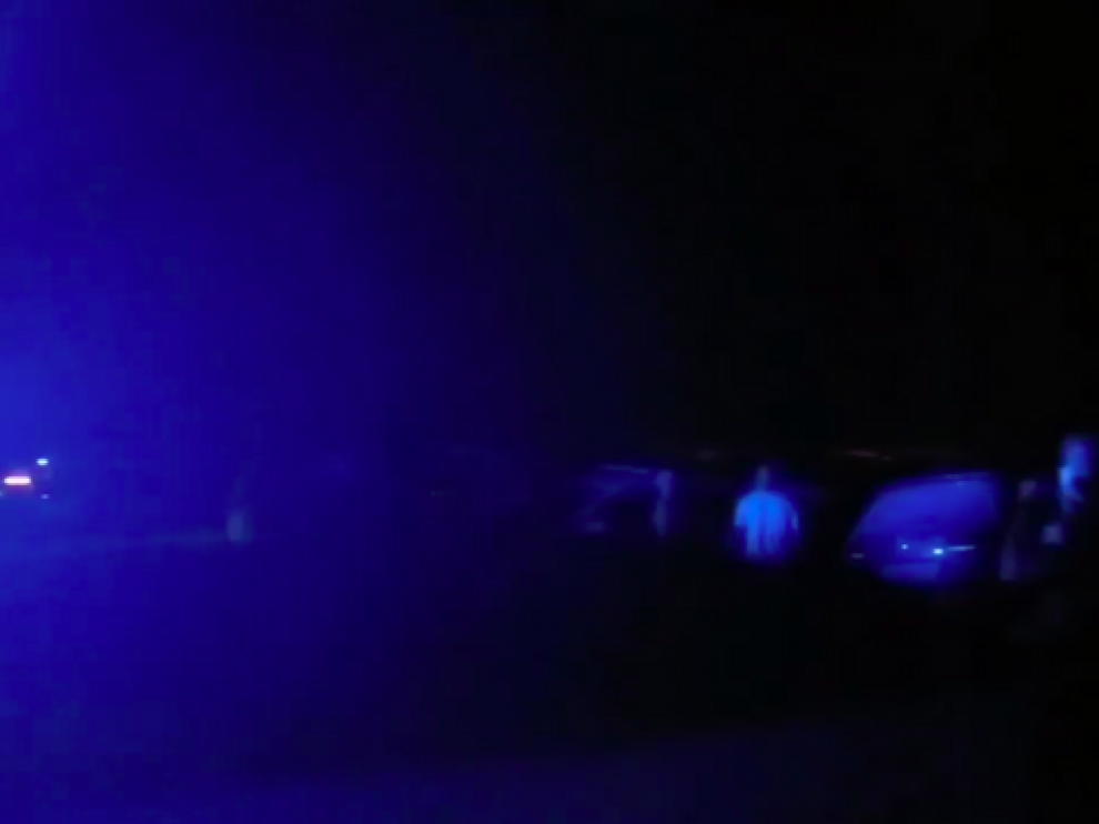 Una imagen del desalojo de la fiesta ilegal en Vejer.