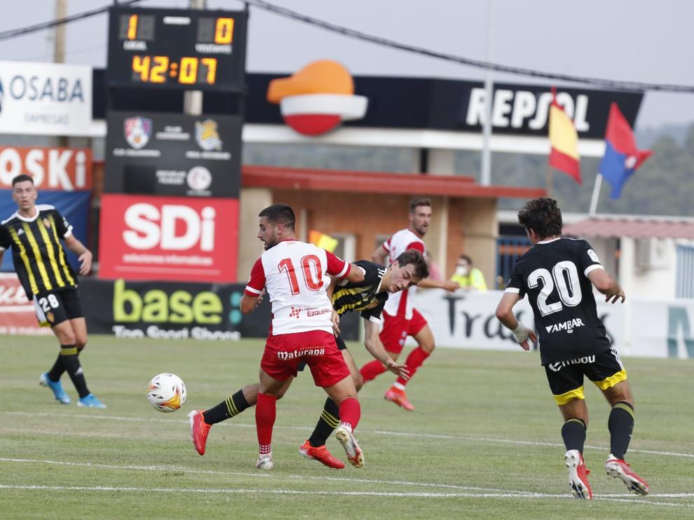 El Real Zaragoza, en su primer amistoso de pretemporada en Calahorra