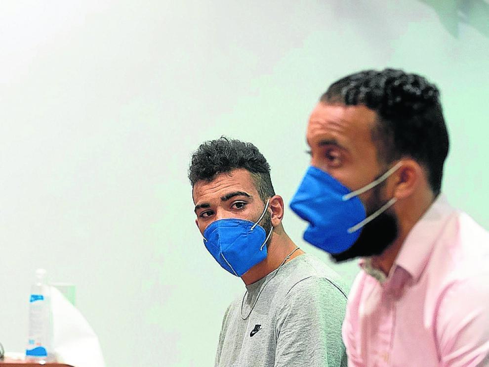 Los acusados, durante el juicio celebrado en la Audiencia