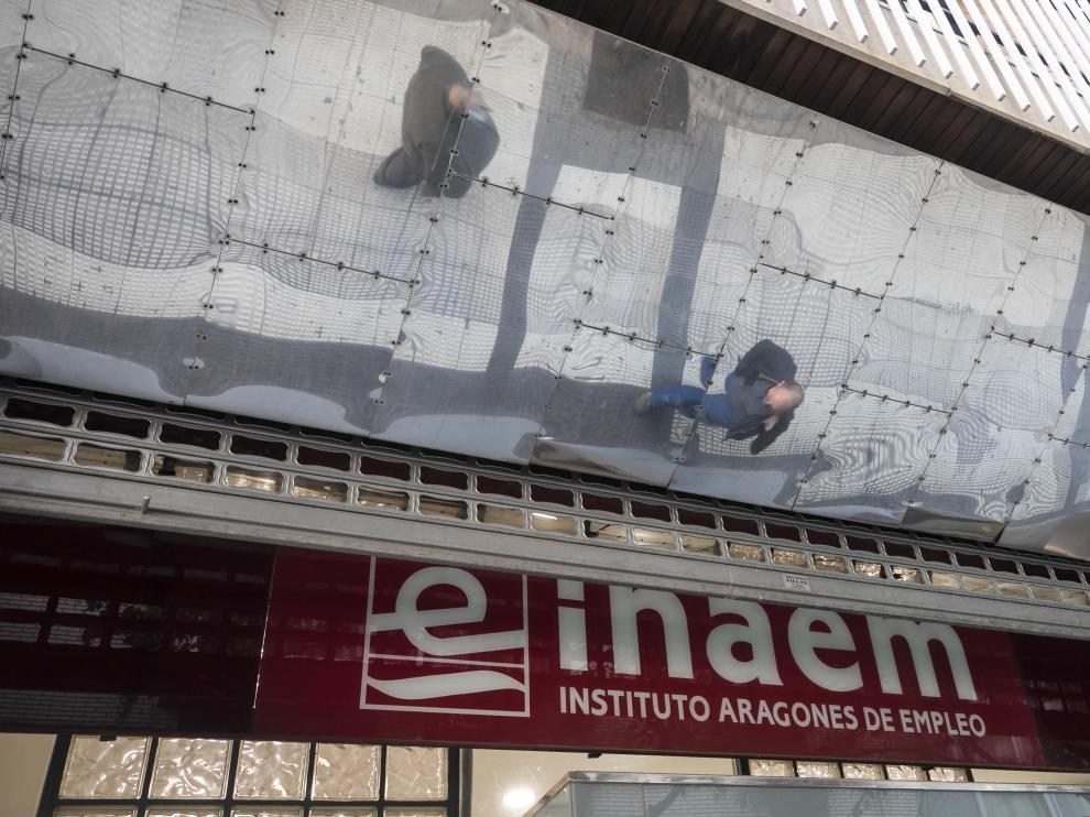 Una de las oficinas del Inaem en Zaragoza.
