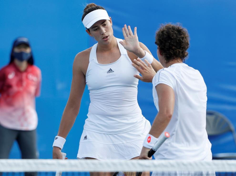 Garbiñe Muguruza y Carla Suárez - Elise Mertens y Alison Van Uytvanck