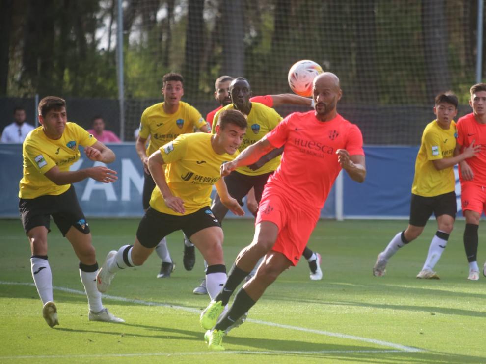 Mikel Rico, durante el amistoso de este sábado con el Lleida Esportiu.