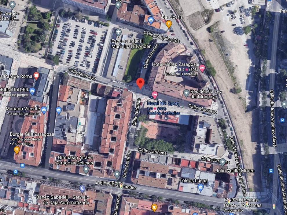 La pelea se produjo en la calle Asturias de Las Delicias.