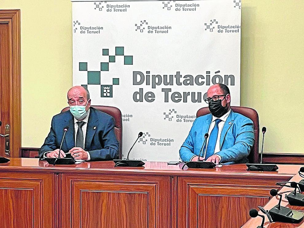 El presidente de la DPT, Manuel Rando –izquierda–, junto al vicepresidente, Alberto Izquierdo.