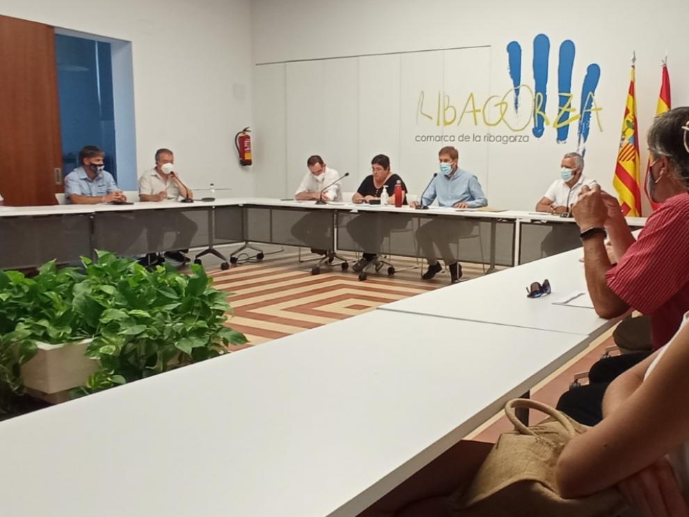 Pleno celebrado por la Comarca de la Ribagorza en Graus.