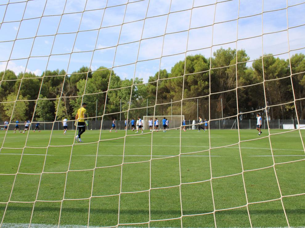 La SD Huesca entrenó el sábado en el Pirámide por primera vez desde la concentración de Benasque.