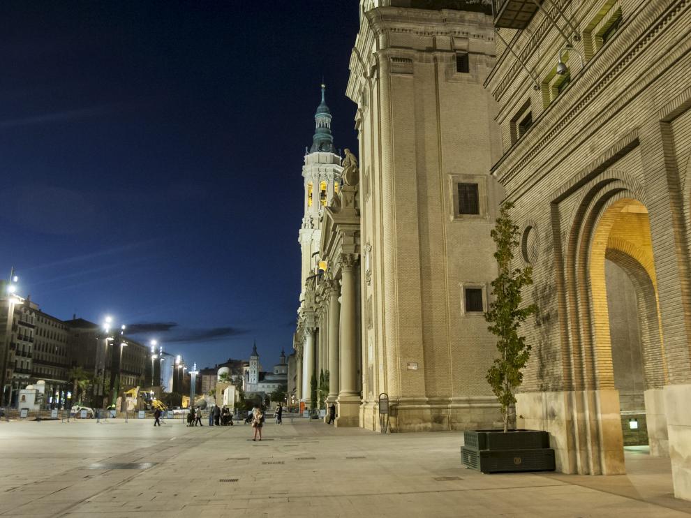 Los hechos se produjeron sobre las 2.00 del pasado lunes en la plaza del Pilar.
