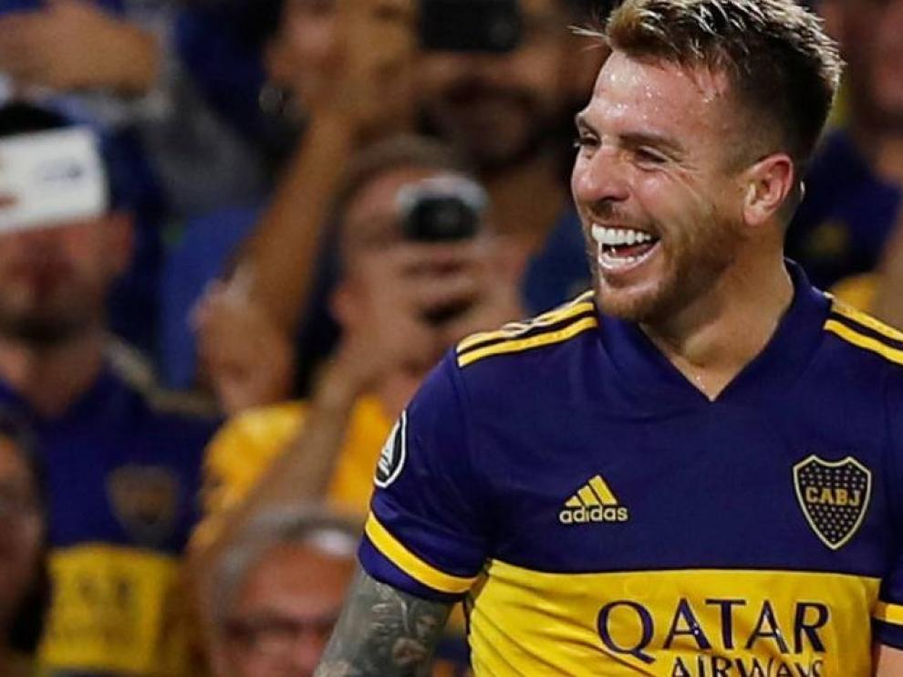 Julio Buffarini, con la camiseta de Boca Juniors.