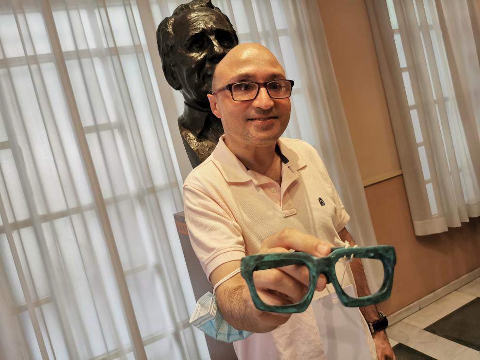 El actor Jesús Vidal, ayer, en Tarazona