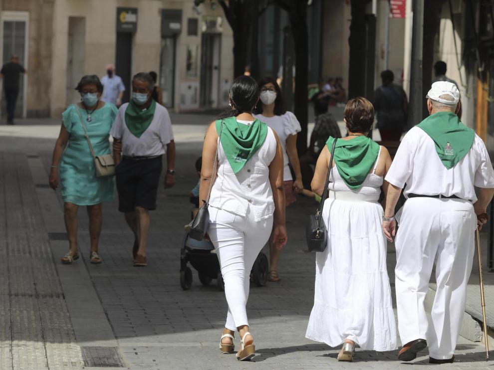 Los oscenses han mantenido el espíritu laurentino hasta el último día de las 'No Fiestas de San Lorenzo', e 15 de agosto.
