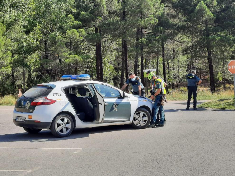Operativo de búsqueda de la madre y sus hijos desaparecidos en los montes de Albarracín.