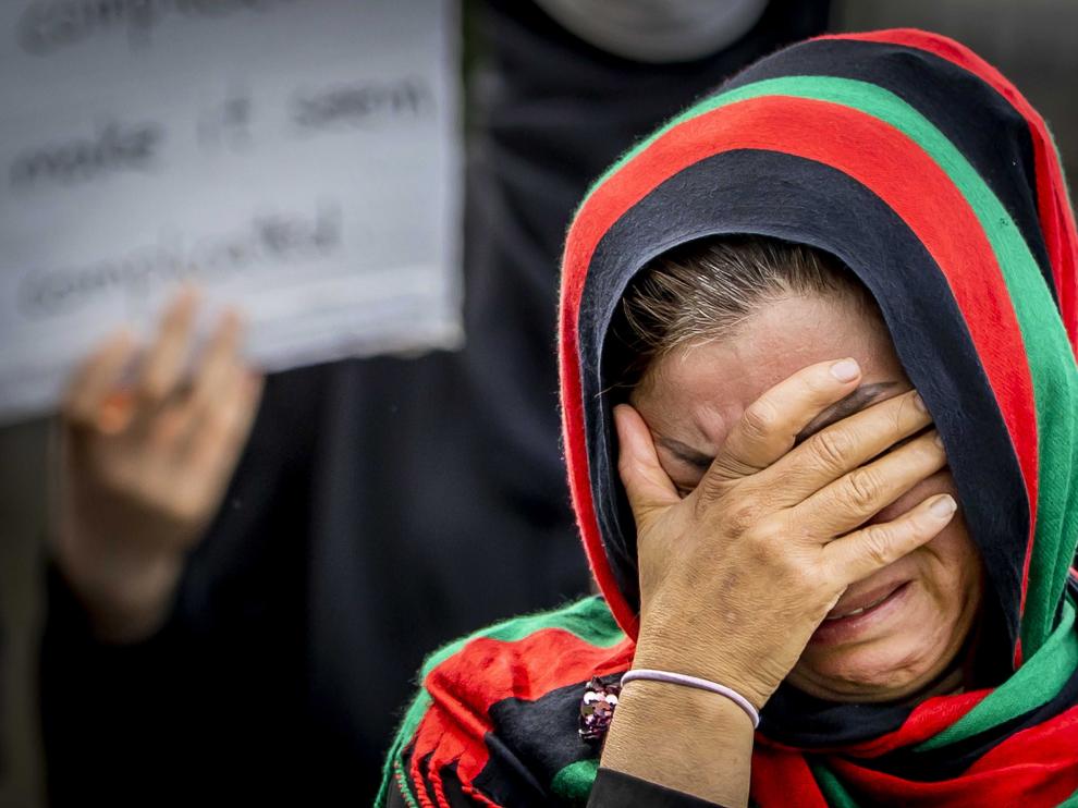 Wake for Afghans at Markthal in Rotterdam