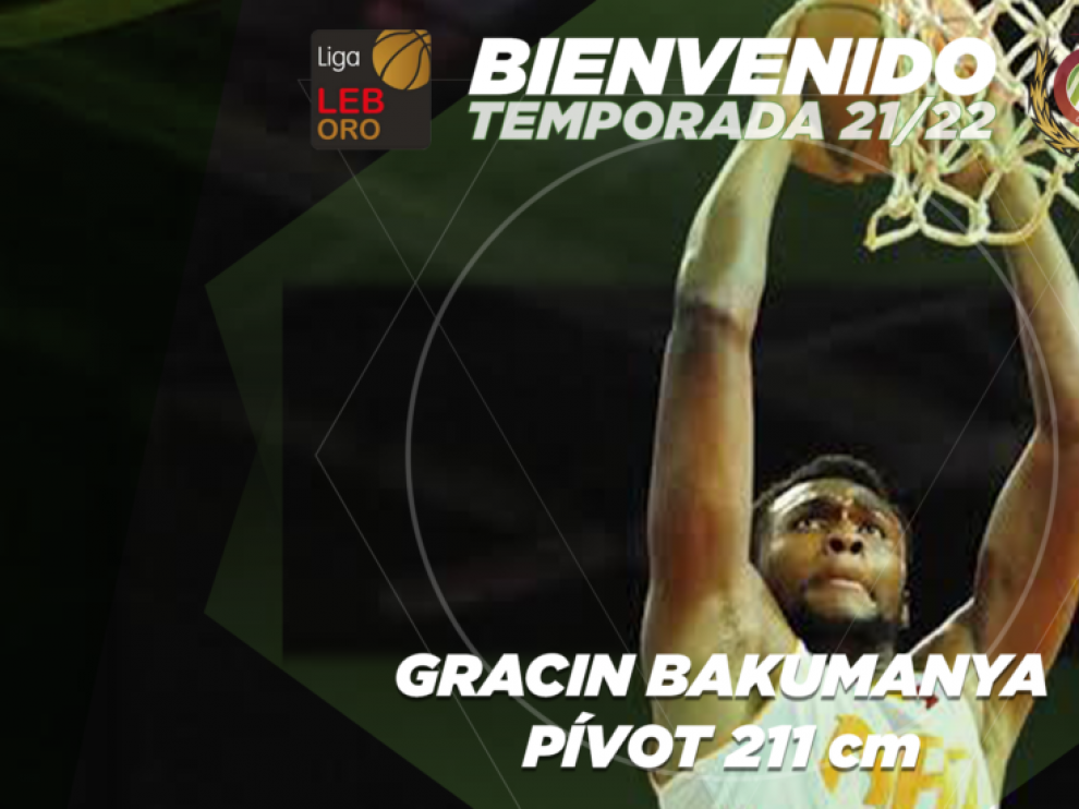 Gracin Bakumanya, un pívot congoleño para el Levitec Huesca.
