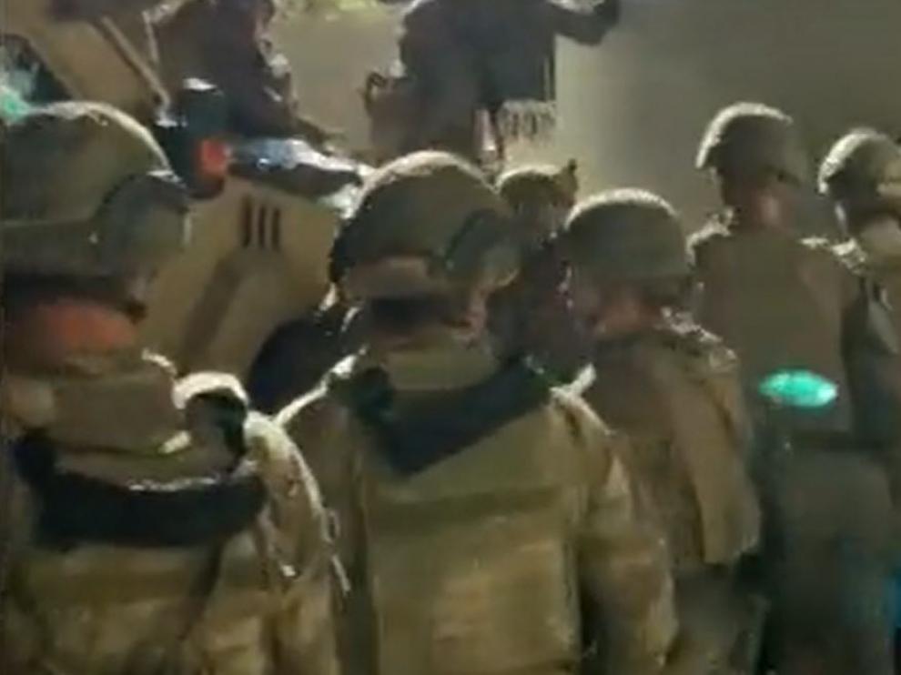 Soldados españoles en Kabul.