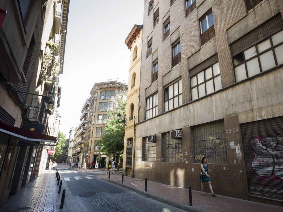 Vista de la calle San Miguel de Zaragoza.