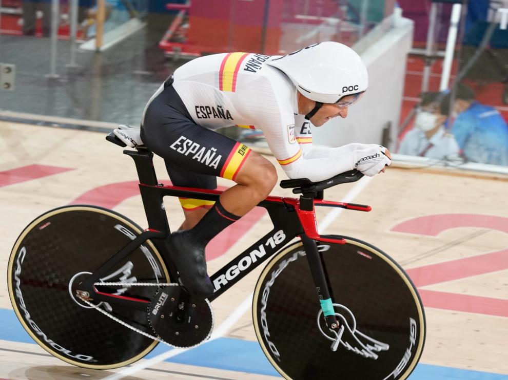 El aragonés Eduardo Santas en la prueba celebrada este jueves en Tokio.