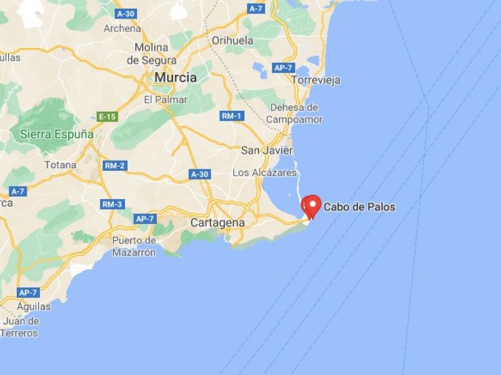 El suceso tuvo lugar a 50 millas en Cartagena.