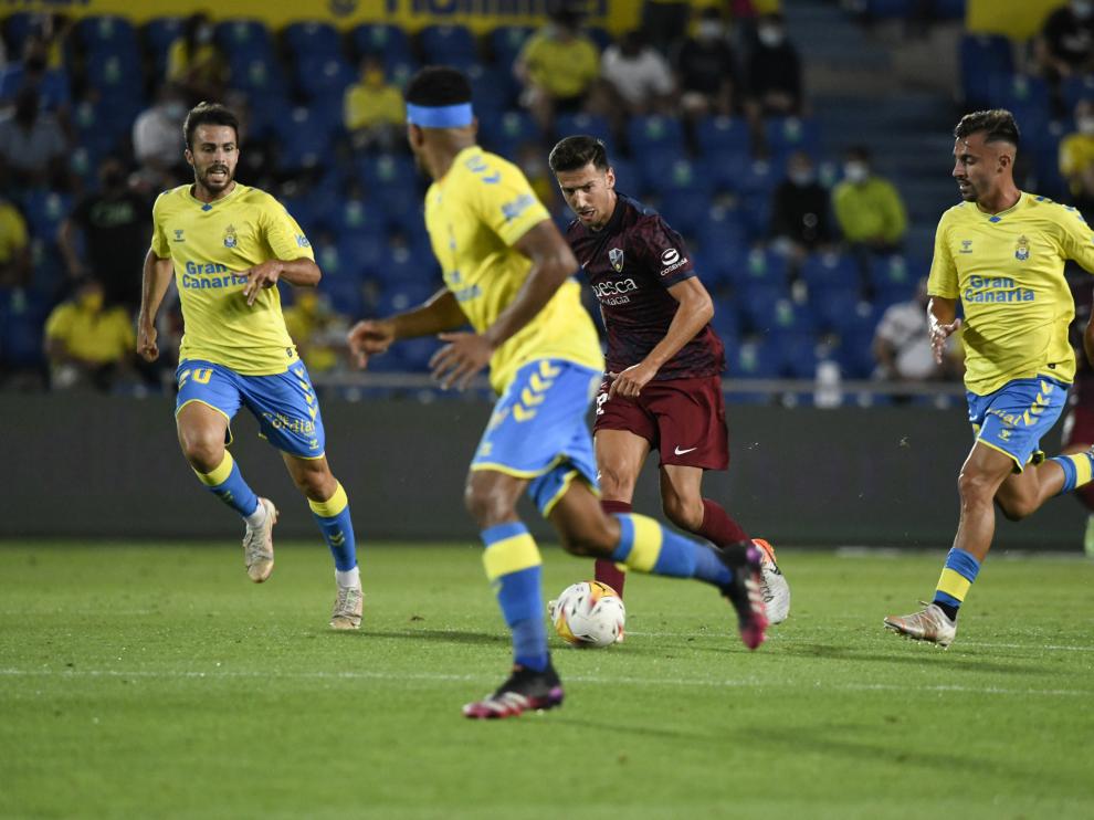 Juan Carlos, durante el partido contra Las Palmas.