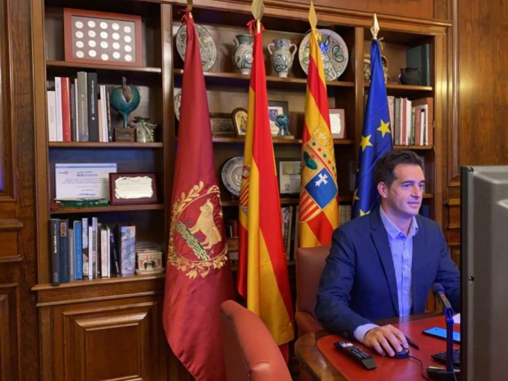 El concejal de Empresas y Autónomos, Ramón Fuertes. Ayuntamiento de Teruel.