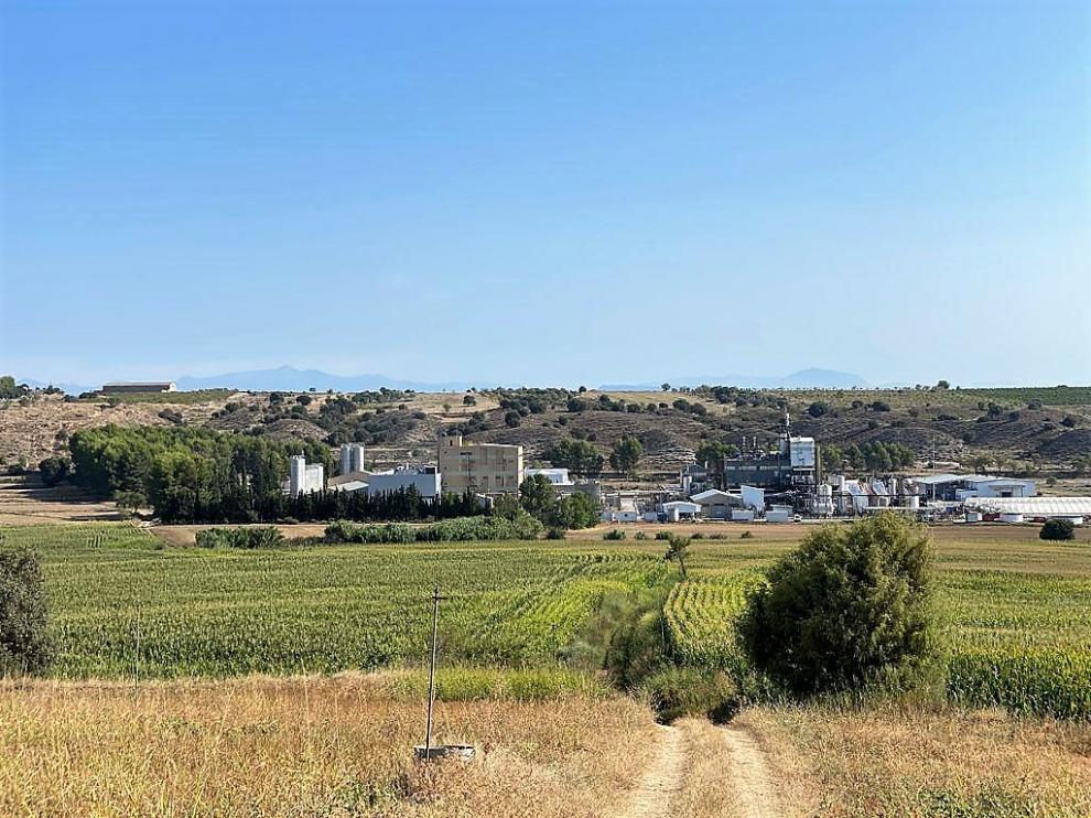 Polígono Valle del Cinca en su parte final y por donde se quiere ampliar, en la zona de Galafones.