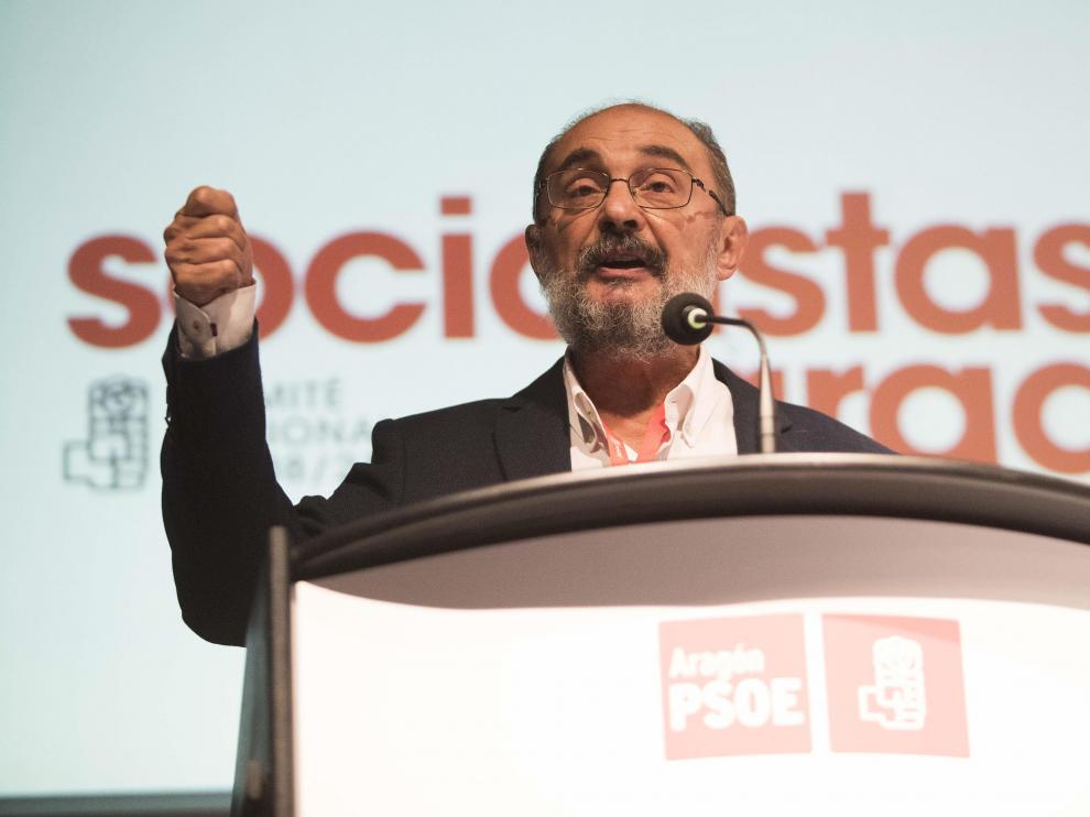 Javier Lambán optará a la reelección como líder del PSOE aragonés.