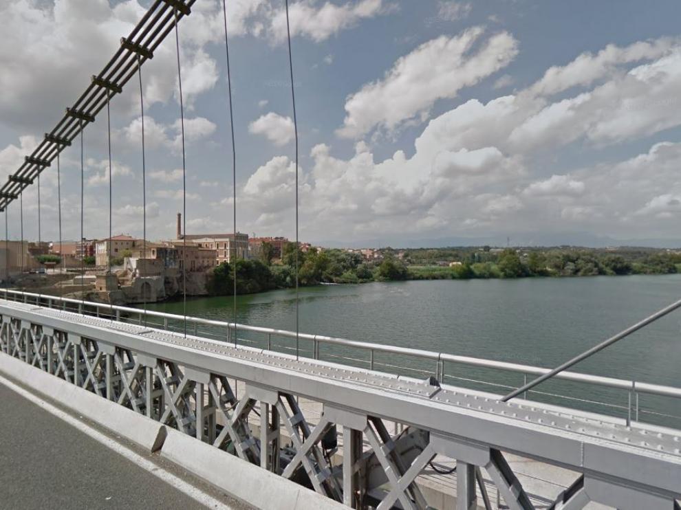 El Ebro a su paso por Amposta, en la comarca de la Montsià.
