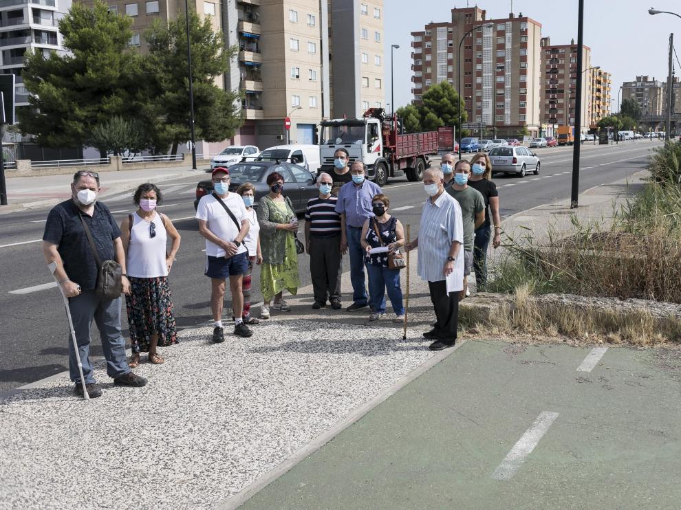 Los vecinos piden actuar en la avenida de Cataluña para "cerrar la cicatriz" y atraer viviendas