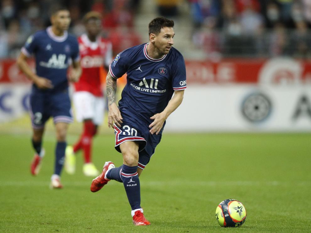 Messi, en el partido del Paris St Germain.