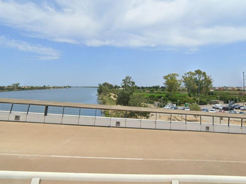 El río Ebro a su paso por Sant Jaume d'Enveja.