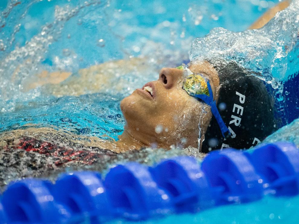 Teresa Perales en la piscina