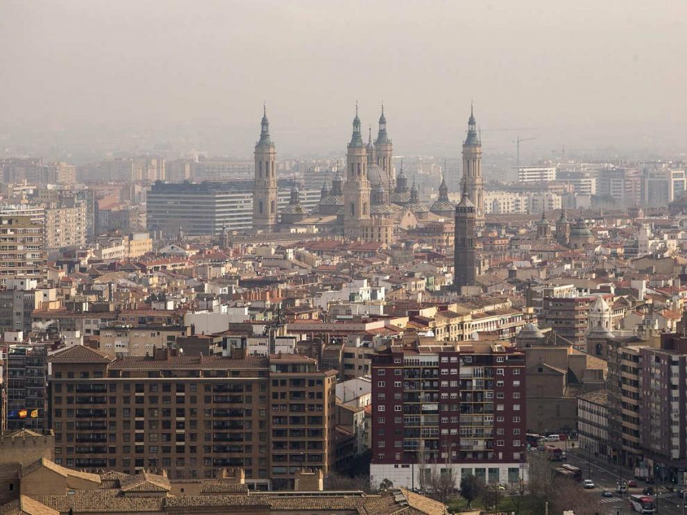 Vista panorámica desde la última planta del edificio de Torre Zaragoza