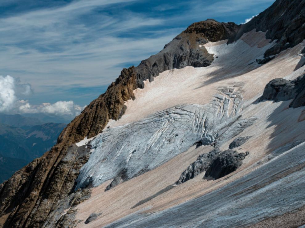 Imagen del glaciar inferior de Monte Perdido.