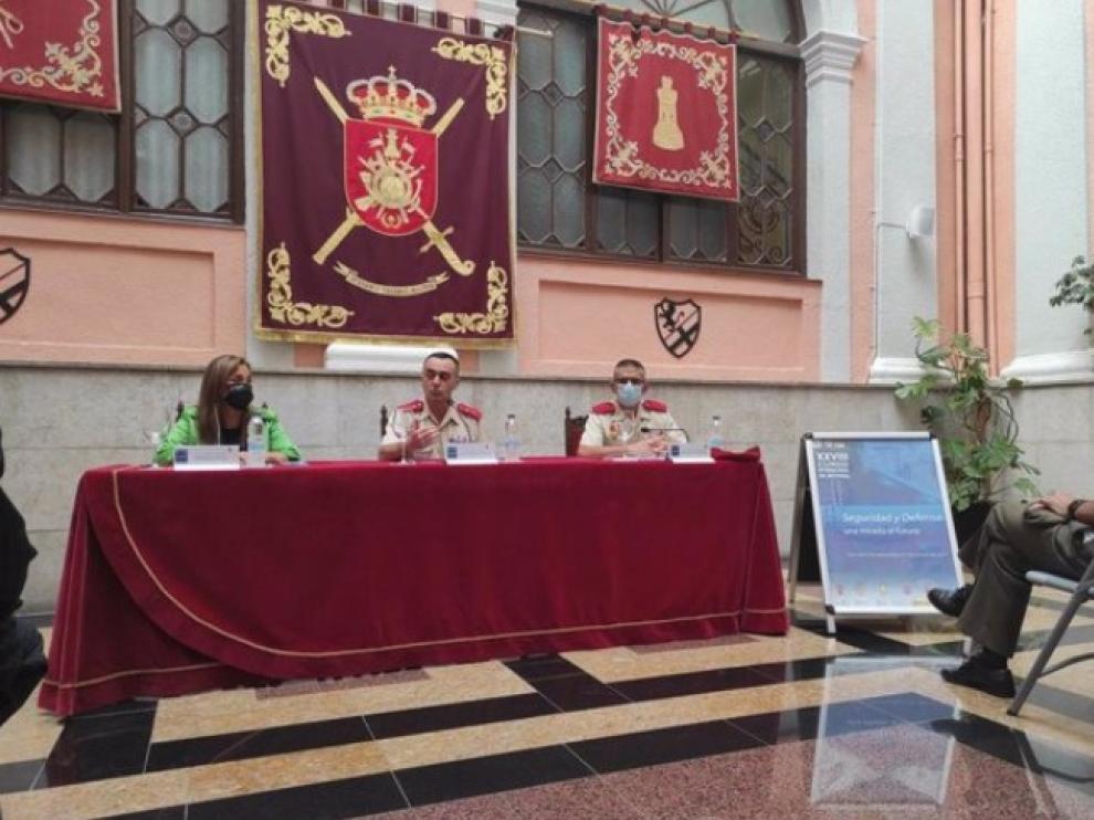 Presentación del XXXVIII Curso Internacional de Defensa, en Palacio de la Antigua Capitania General de Zaragoza