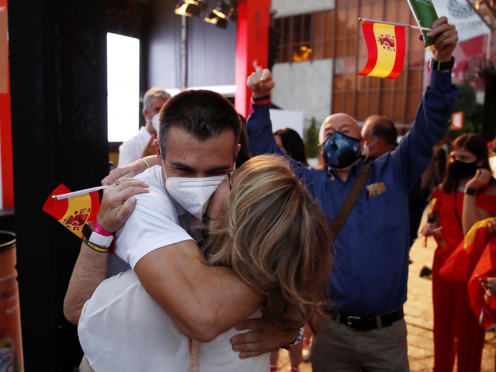 Recepción de los deportistas paralímpicos en Madrid