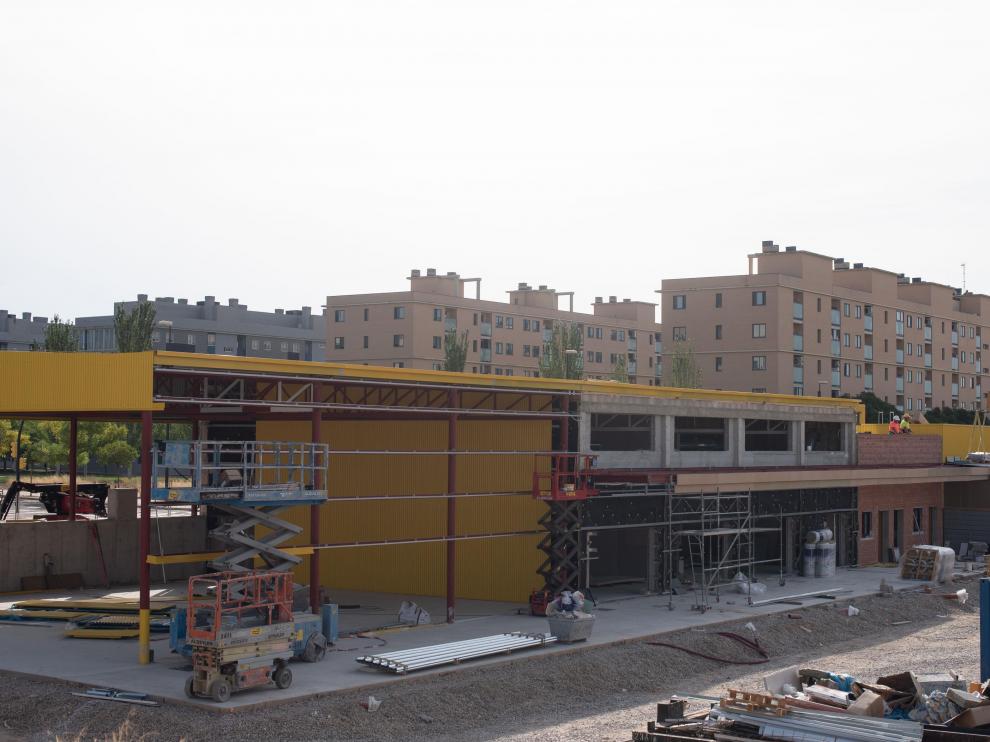 Las obras del gimnasio del colegio Soledad Puértolas, de Valdespartera, no llegarán a tiempo