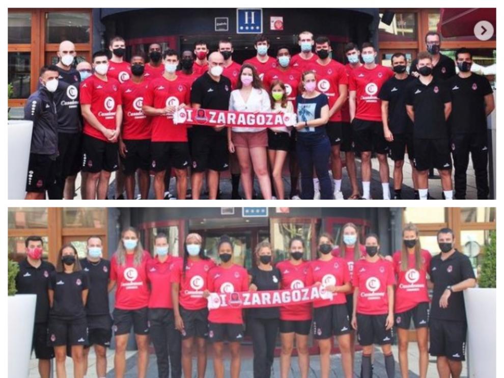 Equipos masculino y femenino del Casademont