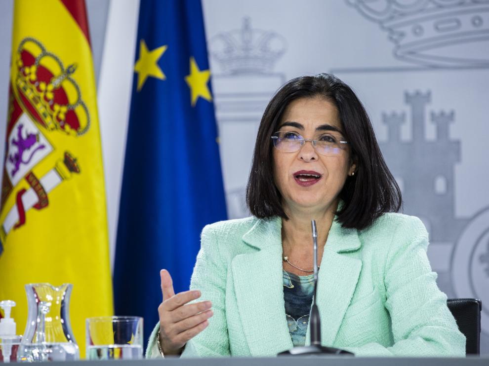 La ministra de Sanidad, Carolina Darias