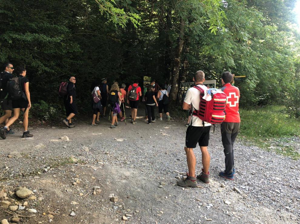 Los voluntarios han realizado también trabajos de sensibilización sobre el respeto a las normas del Parque.