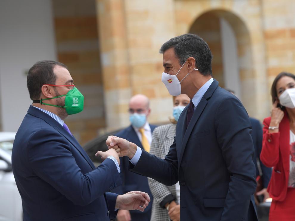 Pedro Sánchez visitar el Centro Integrado de Formación Profesional de La Laboral, en Gijón