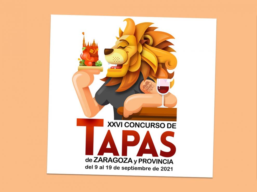Cartel del Concurso de Tapas de Zaragoza y provincia 2021.