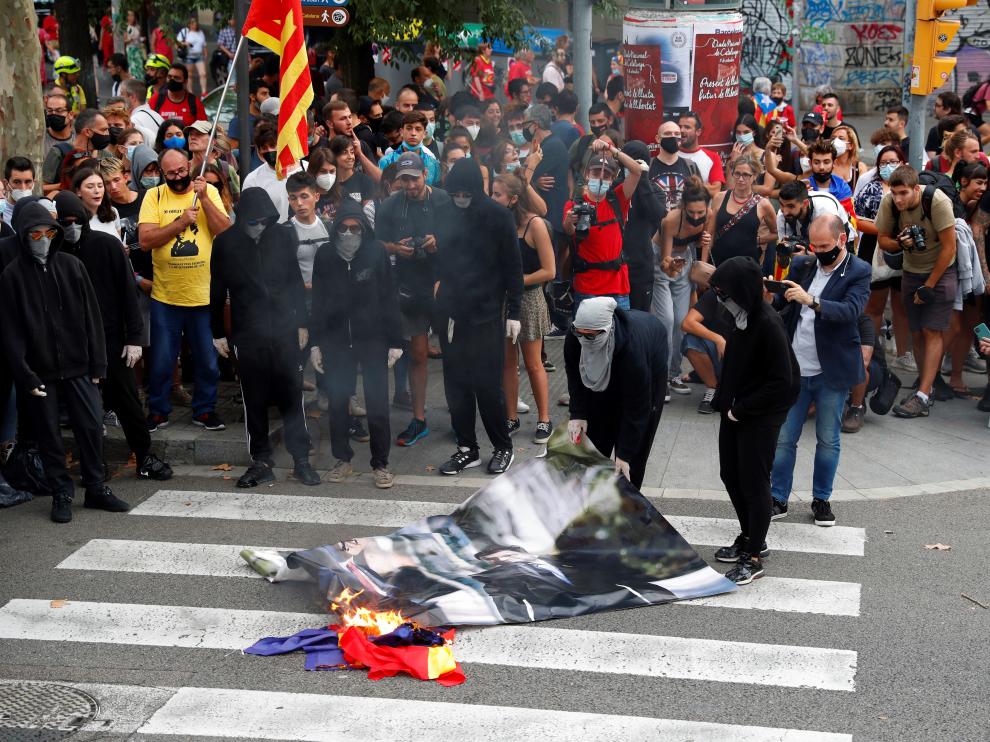 Manifestación de ANC por Diada en Barcelona