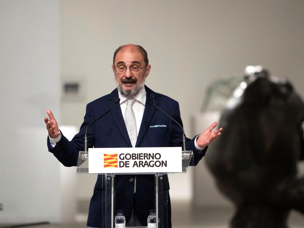 El presidente del Gobierno de Aragón, Javier Lambán