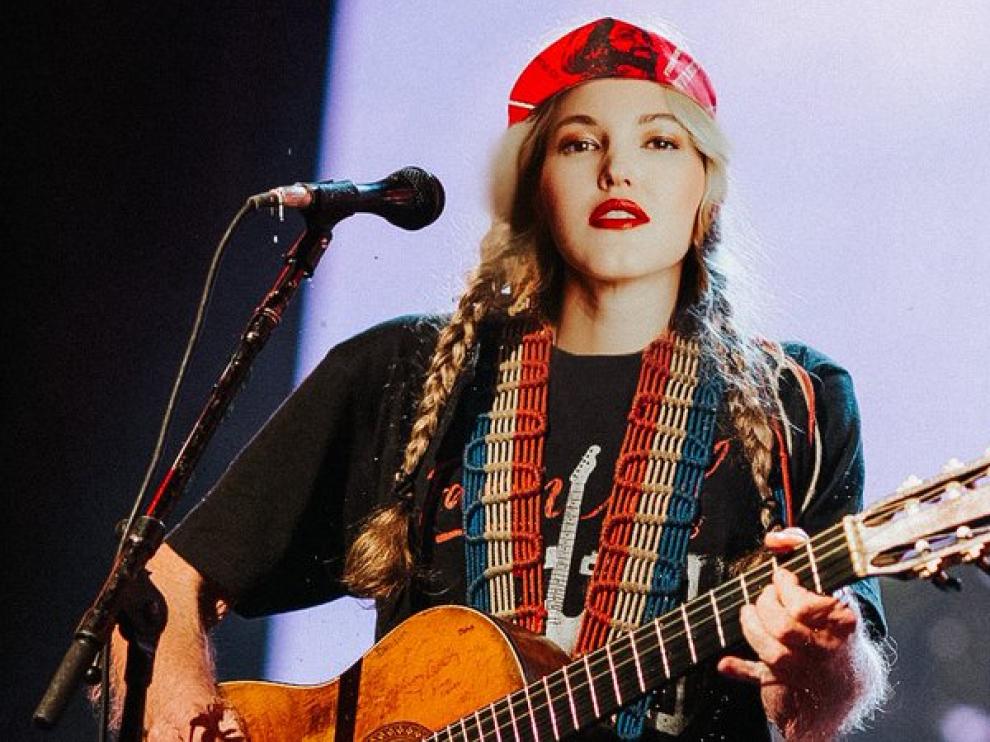 Ashley Campbell ofreció un concierto el domingo en la sala Rock & Blues Café de Zaragoza