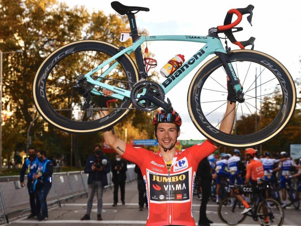 Primoz Roglic, ganador de la última Vuelta a España, la tercera de su palmarés