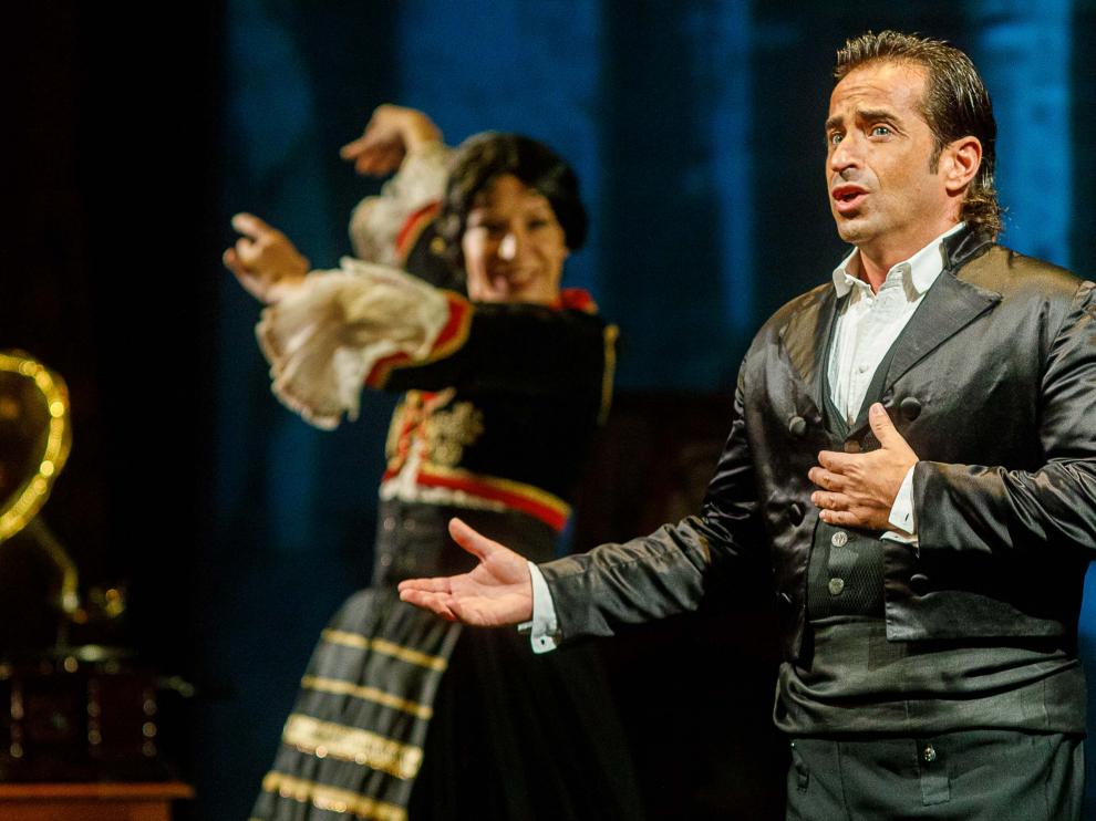 El cantador Nacho del Río, en la representación del pasado viernes