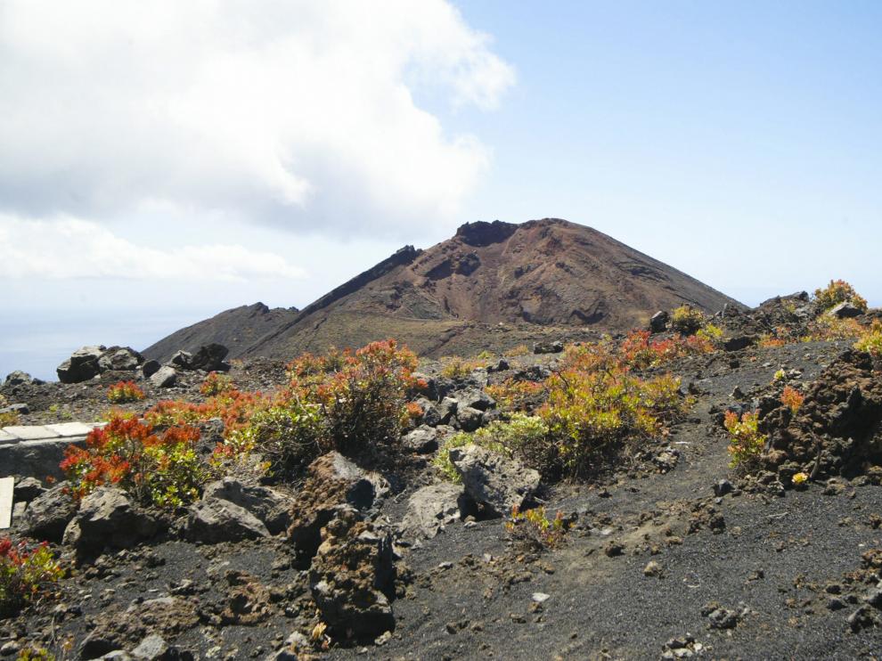 Cima del volcán Cumbre Vieja