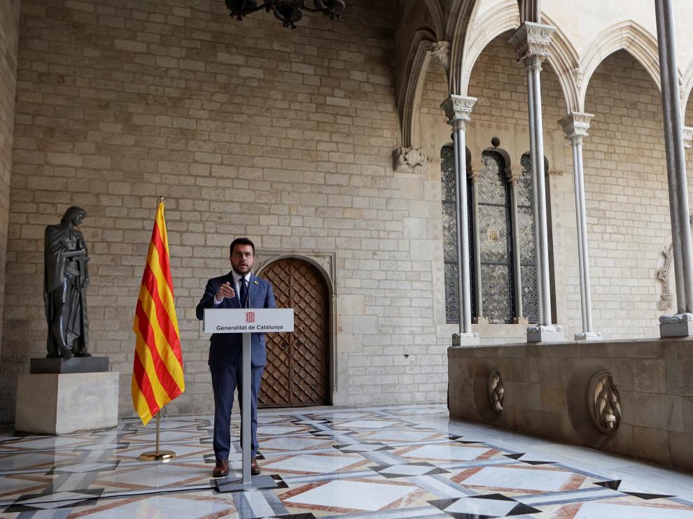 Comparecencia de Pere Aragonès