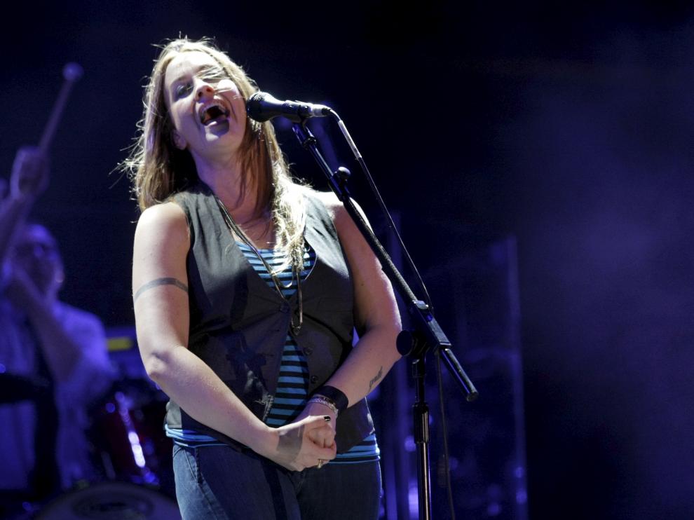 Alanis Morrissette, en un concierto.