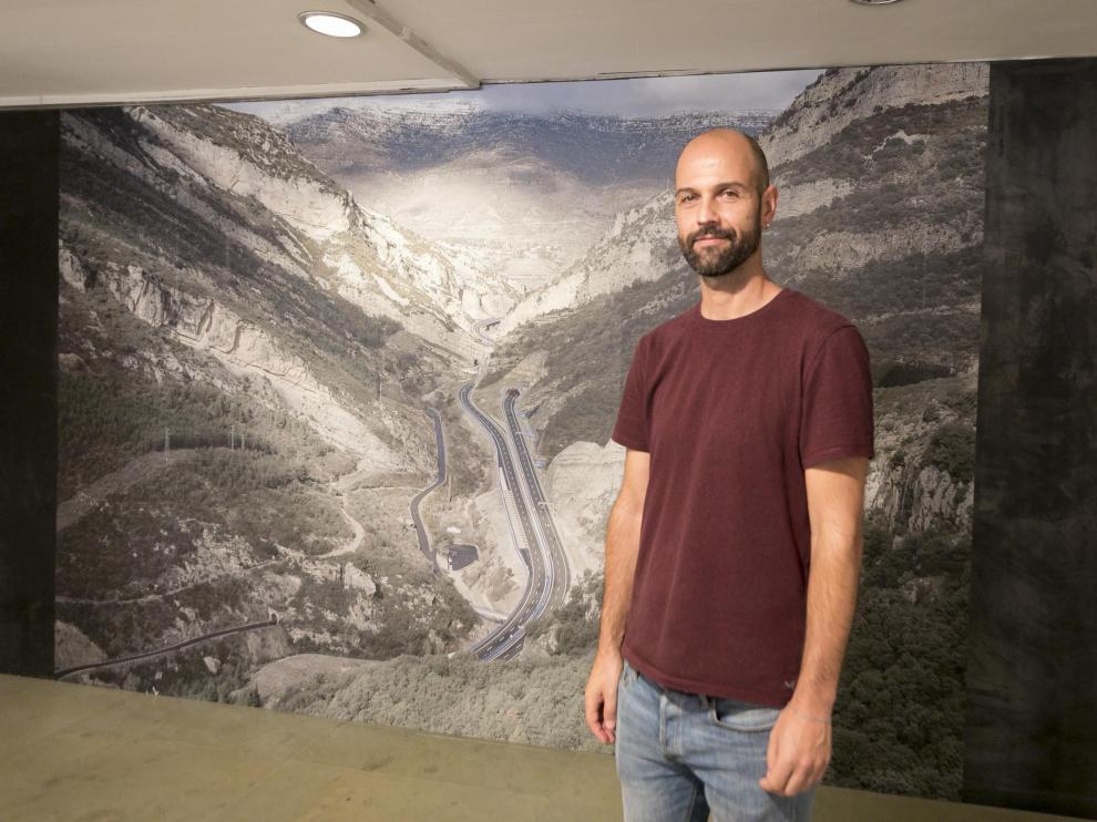 Eduardo Marco Miranda en la presentación de su exposición.