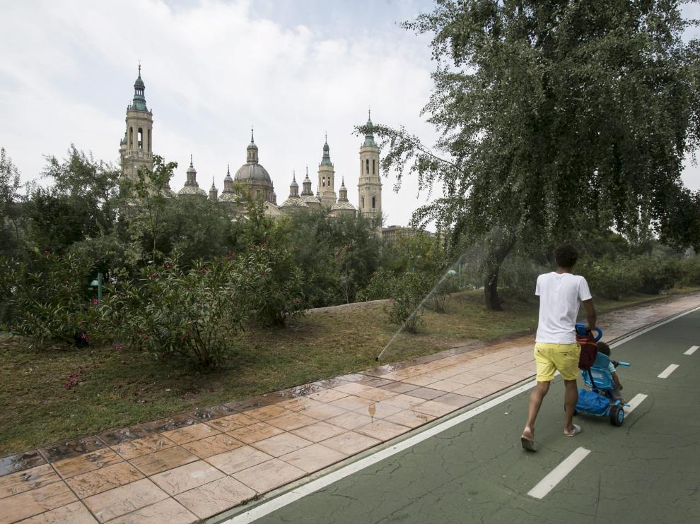 Una vista del Paseo de la Ribera, donde se produjo el accidente.